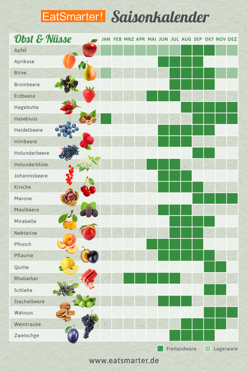 Saisonkalender Fur Das Ganze Jahr Eat Smarter